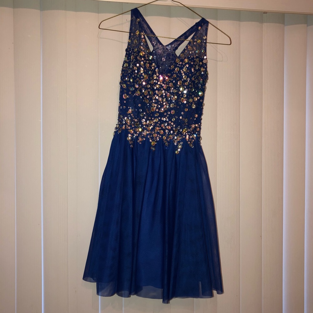 royal blue sequence dress - Windsor